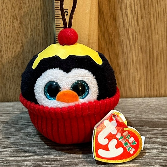 TY Baby Beanies Cupcake Christmas Ornament Gelato Holiday Plush Stocking Stuffer - Picture 3 of 7